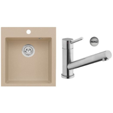  Mosogató és csaptelep készlet Optima Pablo 45x50 cm SETSBD2 csaptelep
