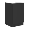  Mosogató szekrény, fekete, SIBER 50 ZL 1F BB