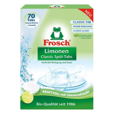 Mosogatógép tabletta FROSCH zöldcitrom-classic 70db/csomag tisztító- és takarítószer, higiénia