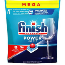 Mosogatógéptabletta, 94 db, FINISH, "Power All in One" tisztító- és takarítószer, higiénia