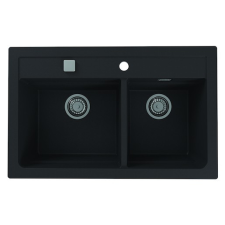  Mosogatótálca Alveus ATROX 50 / 91 fekete 50x19 cm 1132002 mosogatótálca