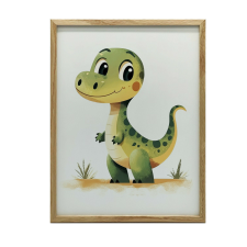MOSOLYGÓ DINOSZAURUS FALI PLAKÁT KERET NÉLKÜL 50x70 CM grafika, keretezett kép