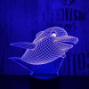  Mosolygós delfin 3D led lámpa