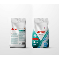  Mosópor 5 kg (65 mosás) zsákos fehér ruhákhoz Acitve tisztító- és takarítószer, higiénia