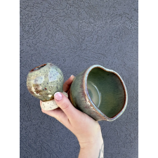  Moss Green Heart Shape Matcha szett bögrék, csészék