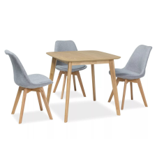  Mosso III Négyzetes Tölgyfa Étkezőasztal bútor