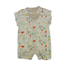 Mothercare Rövid ujjú Rugdalózó 2db - Állatok #fehér rugdalózó