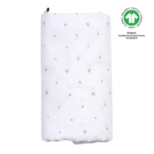 MOTHERHOOD muszlin pelenka BIO XXL Grey and Black Dots 130x130 cm mosható pelenka