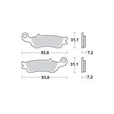 Moto Master Első fékbetétek Moto Master 094912 Sinter Pro Racing GP YZ / YZF egyéb motorkerékpár alkatrész