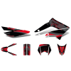 Motomotors Díszítő / matricakészlet fekete-piros-szürke matt Gilera RCR 11-17-hez