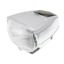 Motomotors Első világítás négyzet krómozott, Puch Maxi egyéb motorkerékpár alkatrész