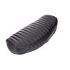 Motomotors Fekete redőzött üléshuzat - Simson S50, S51, KR51/2, SR4-3, SR4-4, Star, Schwalbe, Sperber, Habicht