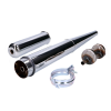 Motomotors Kipufogó króm 28mm kúp ellenkúppal perforált Simson S50, S51, S53, S70, S83, KR51/2, S53, S70, S83, KR51/2