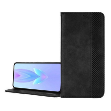 Motorola Edge 50 Neo, Oldalra nyíló tok, stand, mozaik minta, fekete tok és táska