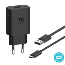 Motorola Moto TurboPower 20W USB-A w/ 1m USB-C adatkábel és töltő (SJMC202-C) (SJMC202-C) mobiltelefon kellék