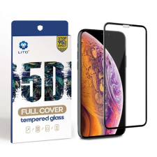 Motorola Motorola Moto G7 Lito 5D Curved Üvegfólia - Fekete mobiltelefon kellék