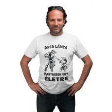  Motoros apa és lánya - Férfi Póló