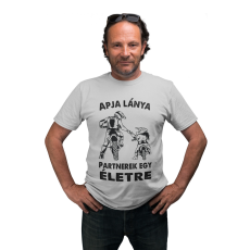  Motoros apa és lánya - Férfi Póló