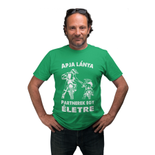 Motoros apa és lánya - Férfi Póló férfi póló