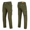  Motoros nadrág W-TEC Nuksan, levehető CE protektorok, övhurok, YKK cipzár, mosógépben mosható zöld 34 / 34