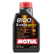 Motul 8100 X-Clean Gen2 5W-40 motorolaj 1 L motorolaj
