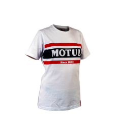 Motul Csíkos Póló férfiaknak - Férfi Fehér