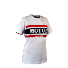  MOTUL Csíkos Póló férfiaknak - Férfi Fehér férfi póló
