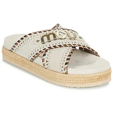 Mou Papucsok CRISS-CROSS SANDAL METAL STITCH Fehér 37
