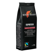 Mount Hagen bio koffeinmentes espresso kávé, őrölt - Fairtrade 250g kávé