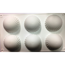  Mousse szilikon forma - Félgömb bordázott (parfüme) sütés és főzés