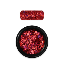 Moyra Holo glitter mix No. 11 Piros körömdíszítő