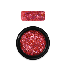 Moyra Holo glitter mix No. 17 Kaméleon Korall körömdíszítő
