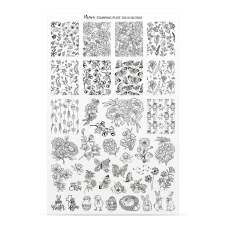 Moyra Körömdíszítő Nyomdalemez Sablon 130 körömdíszítő