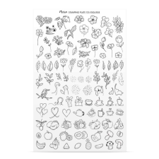 Moyra Mintatervező ív nyomdalemezhez No. 125 körömdíszítő