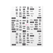  Moyra Öntapadós Matrica 11 körömdíszítő