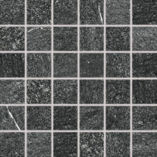  Mozaik Rako Quarzit fekete 30x30 cm matt DDM06739.1 csempe