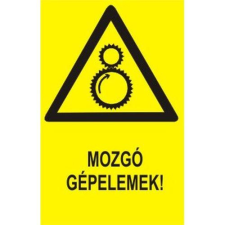  Mozgó gépelemek! - műanyag, 160*240 információs tábla, állvány