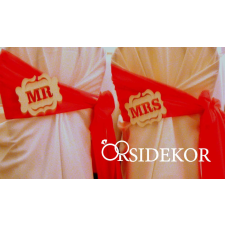 Mr & Mrs tábla fából dekorációs kellék