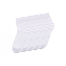 MR Pamut Mr.Pamut férfi köztes szárú zokni, 5 páras csomagban, fehér-39-42