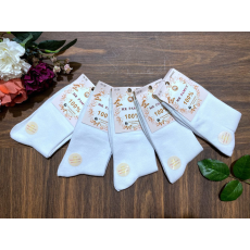 MR Pamut női hosszú szárú pamut zokni 5pár/cs WP2002 fehér