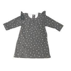 MROFI Kislányruha - Szürke fehér csillagos 80