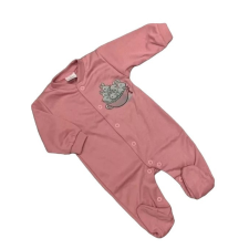 MROFI Pamut Ujjas Rugdalózó - Mályva Szürke Nyuszis 68 rugdalózó