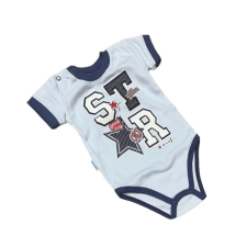 MROFI Rövid ujjú Body - Kék "Star" - 68 kombidressz, body