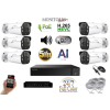  MS - AI IP Aktív kamerarendszer 6 kamerával switchel 5 mpix WTube - 6079K6B