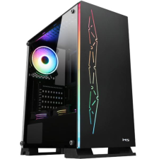 MS Armor V320 táp nélküli ablakos ház fekete (MSC10026) (MSC10026) - Számítógépház számítógép ház