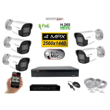 MS - IP kamerarendszer 5 kamerával switchel 4 Mpix - 6024K5B megfigyelő kamera