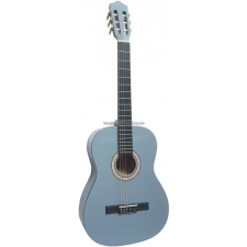  MSA szürke klasszikus gitár, sok kiegészítővel C28 gitár és basszusgitár