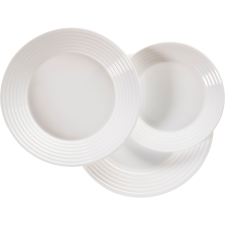 Mäser Luminarc WHITE HARENA, 18 db (180132) tányér és evőeszköz