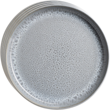 Mäser Lunaria Grey desszert tálkészlet, 20 cm, 4 db, szürke tányér és evőeszköz