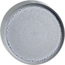 Mäser Lunaria Grey sekély tányérkészlet, 26 cm, 4 db, szürke tányér és evőeszköz